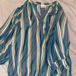 Anthropologie striped shirt 1X